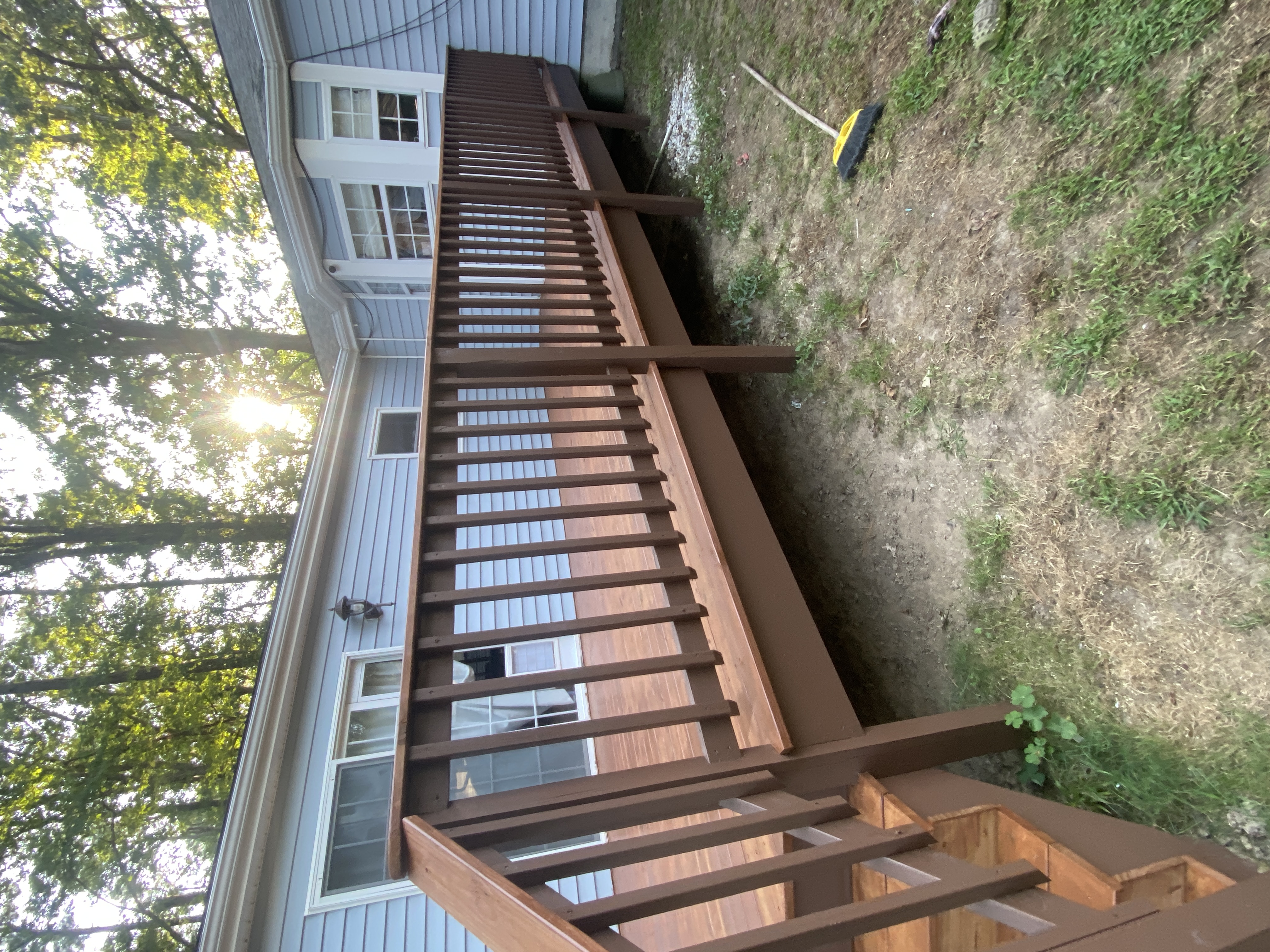 Compact bath remodel — vanity and glass shower with tiled surround